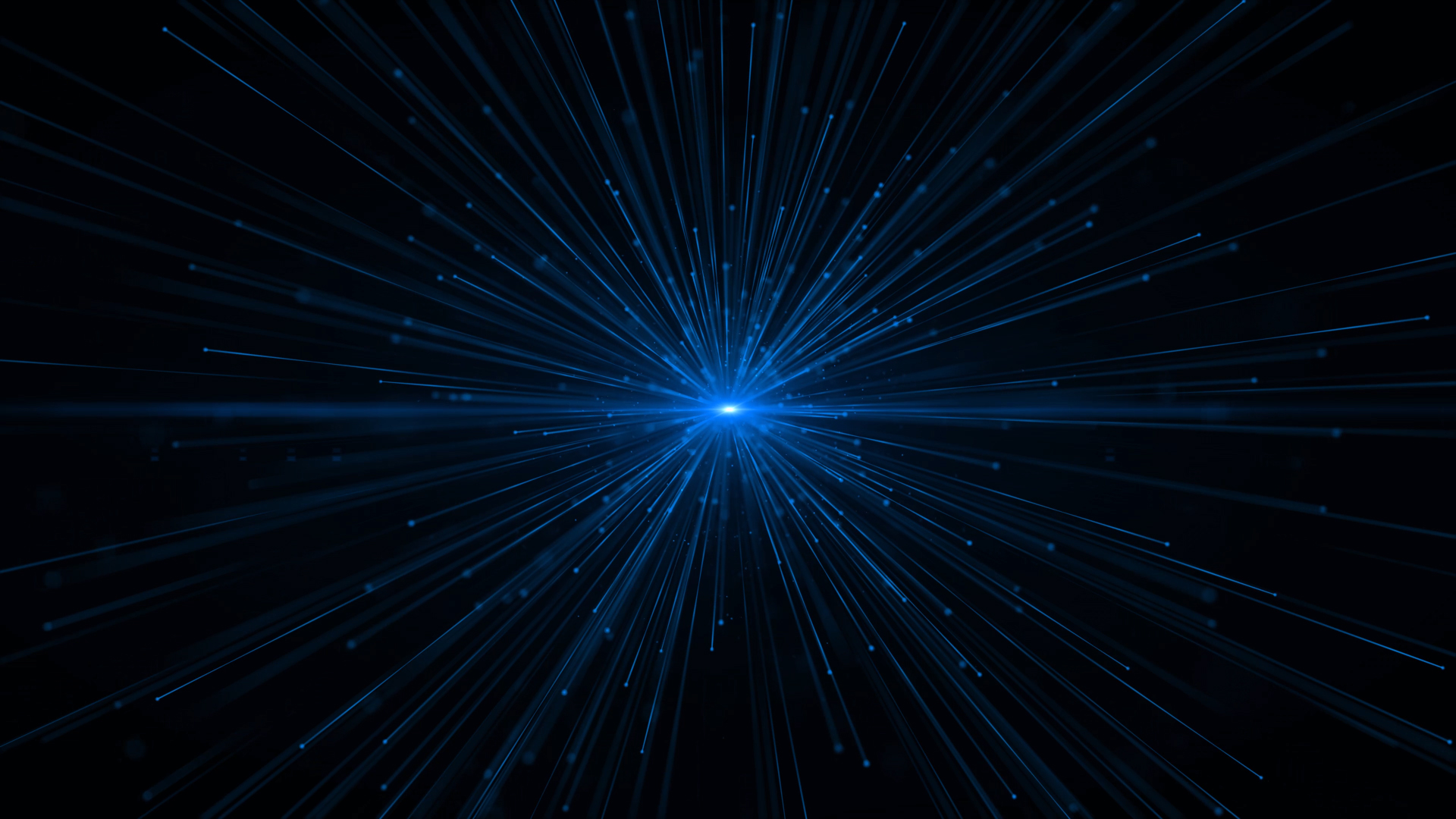 蓝色粒子光线发射背景ae模板视频的预览图