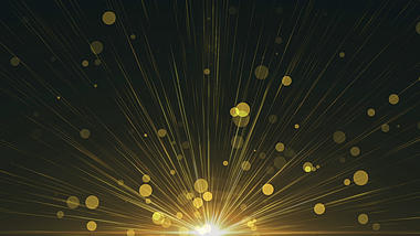 金色光效发射粒子背景视频的预览图