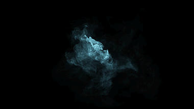 原创蓝色烟雾风中摇摆飘散效果视频特效带通道视频的预览图