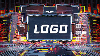 大气三维科技机械LOGO片头视频的预览图