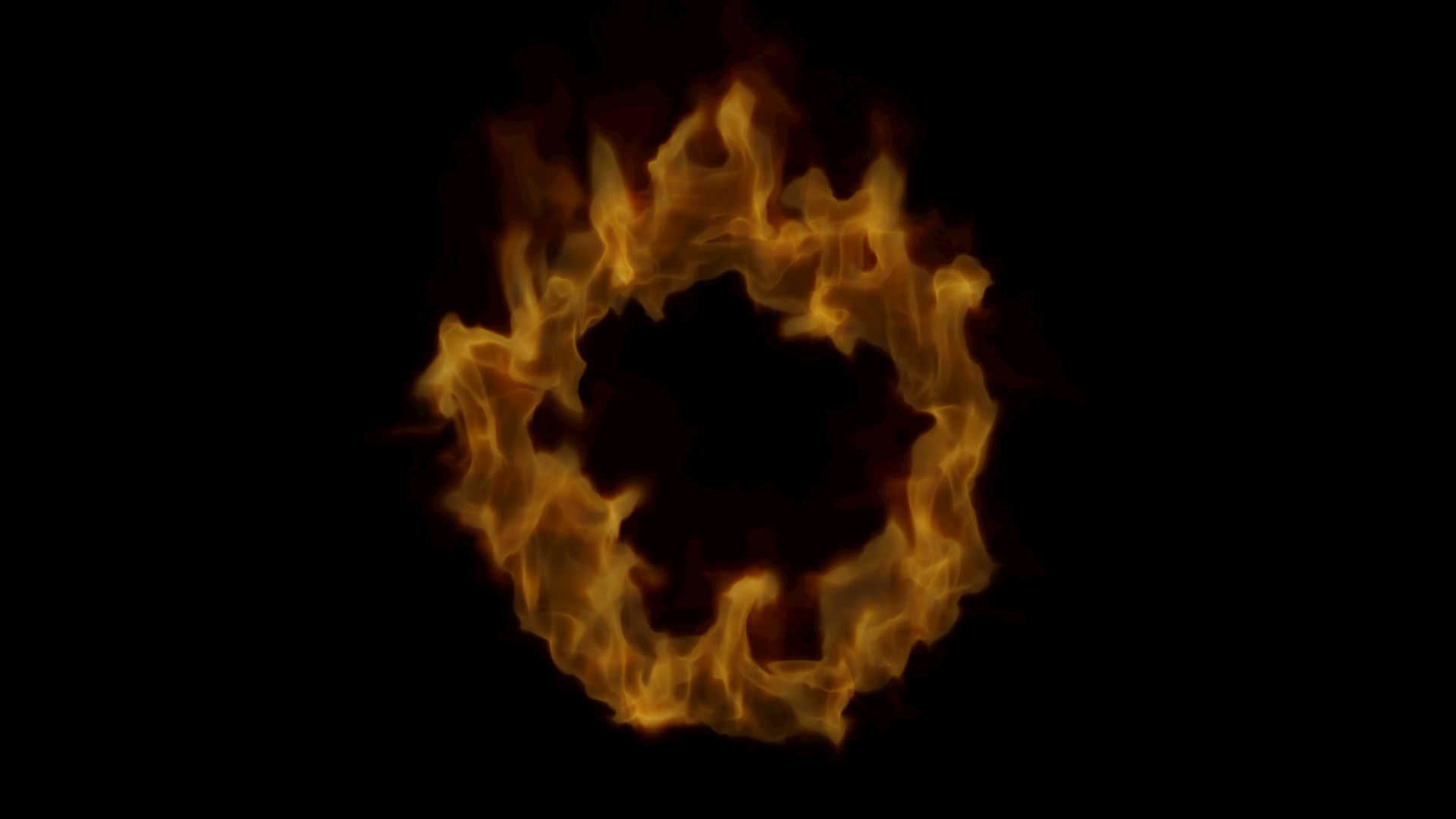 原创燃烧的火焰视频特效模板带通道视频的预览图