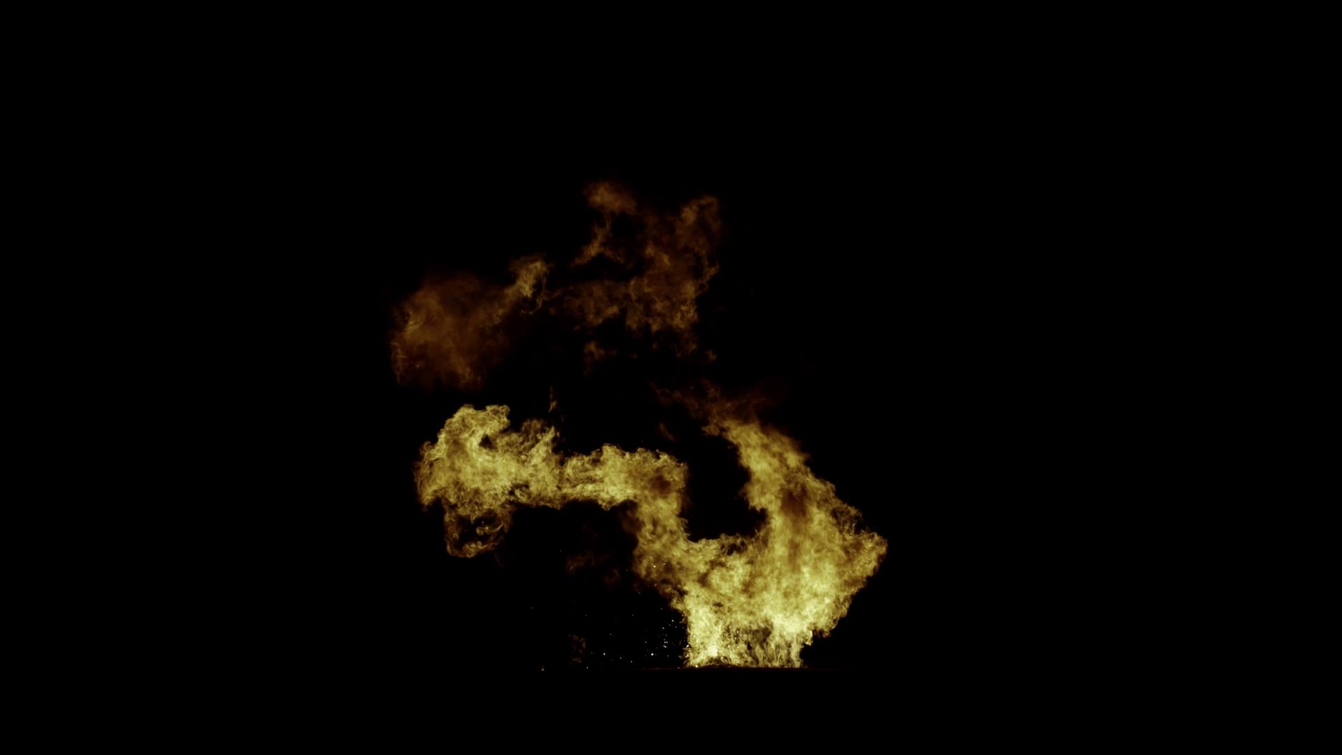 真实火焰爆炸绿幕抠图后期特效视频素材视频的预览图