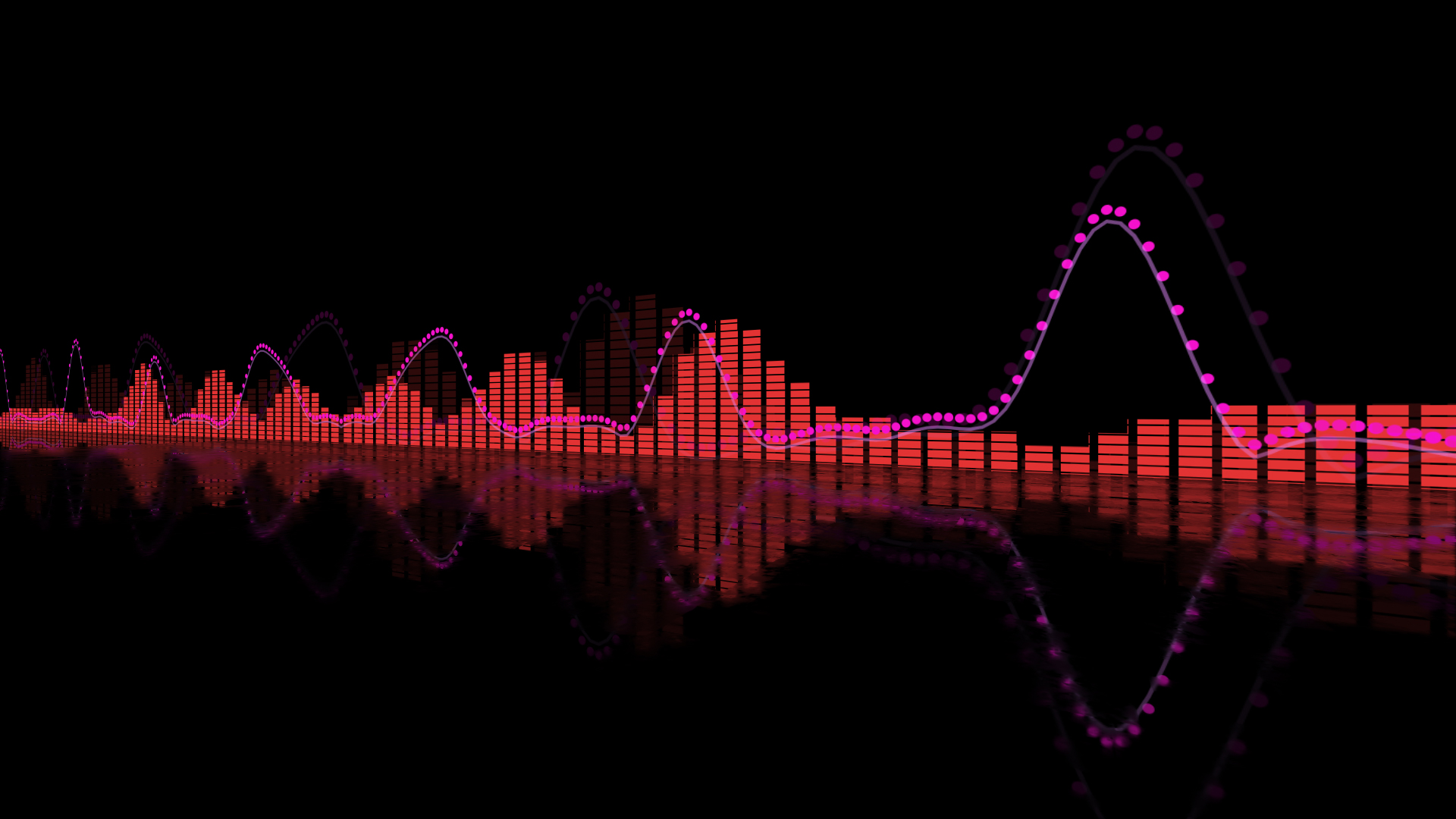 炫彩音乐元素波形动态视频音频可视化ae模板视频视频的预览图