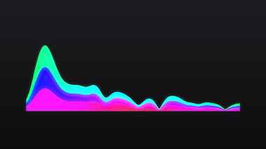 彩色音频波纹音频波形视频元素挂件带通道视频的预览图