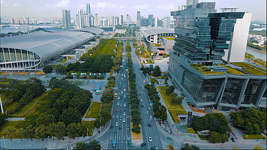 4K航拍广州南丰汇中岱交易广场建筑群视频的预览图