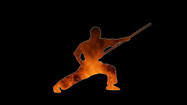火焰武术打斗技能特效视频ae模板带通道视频的预览图