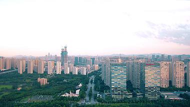 4K航拍杭州钱江新城城市区高楼建筑视频的预览图