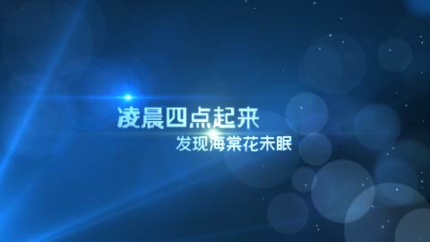 闪耀光斑粒子三维文字标题字幕片头ae模板视频的预览图