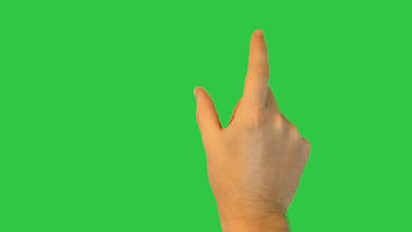 手指动作绿屏抠像绿幕视频ae模板视频的预览图