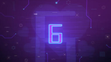 紫色迷幻感爱心8秒倒计时素材视频AE模板视频的预览图