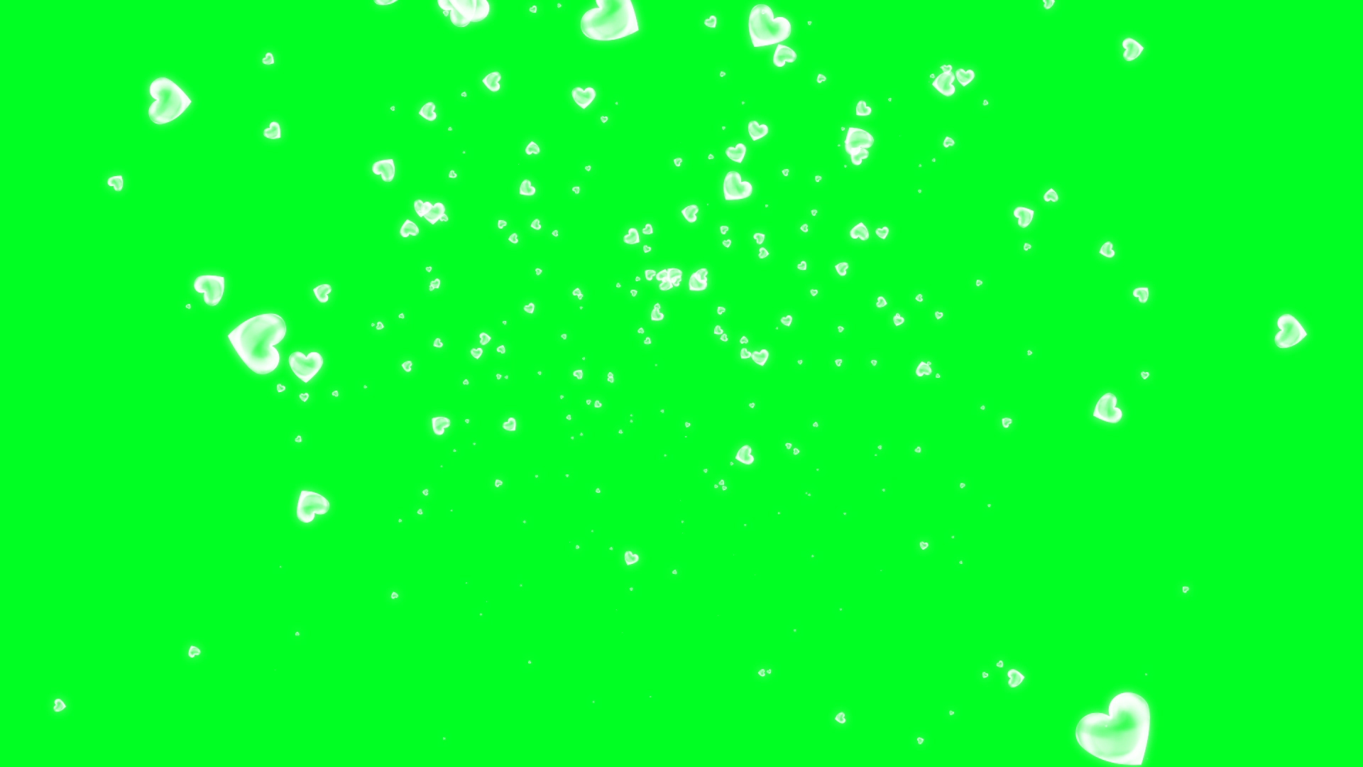 水晶爱心绿幕视频ae模板视频的预览图