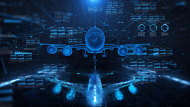 三维高科技飞机粒子模型科技创新视频ae模板视频的预览图