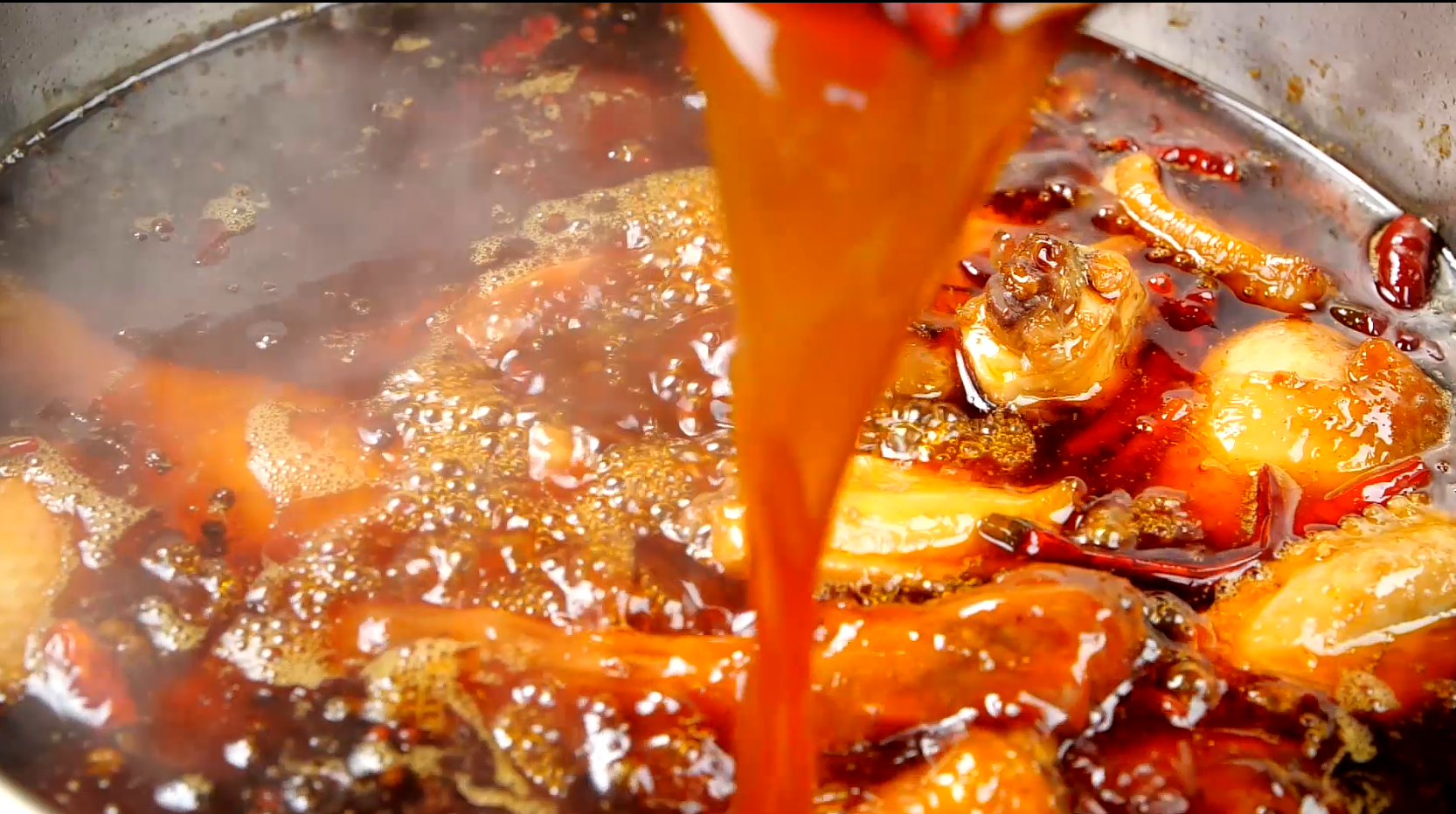 1080P升格慢动作卤肉卤制品视频的预览图