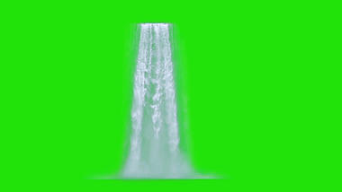 瀑布流体绿屏抠像绿幕视频ae模板视频的预览图