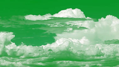 云彩飘动的云绿幕视频ae模板视频的预览图