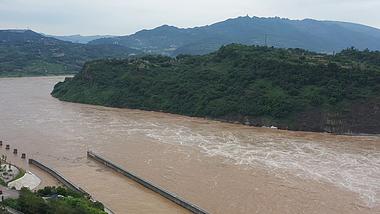 4K航拍长江全景洪水河流视频素材视频的预览图
