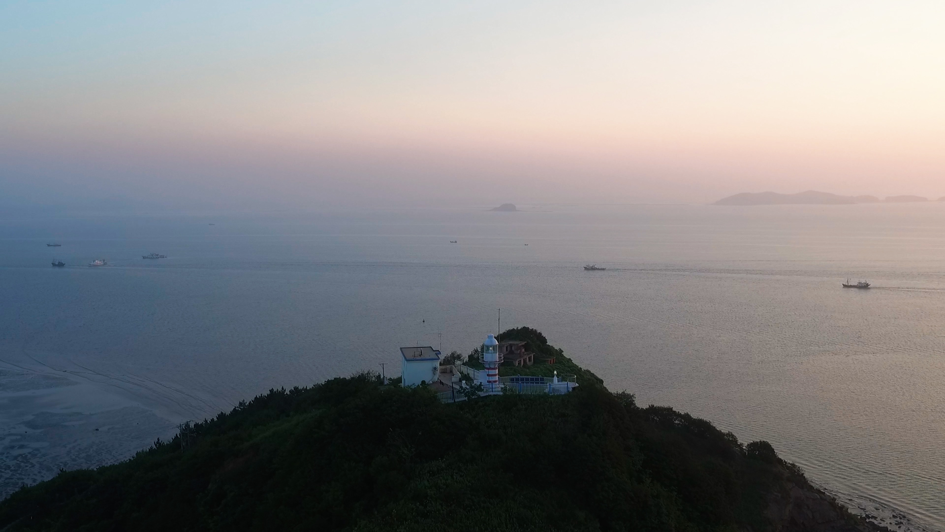 1080P中国海岛大鹿岛的晨曦视频的预览图