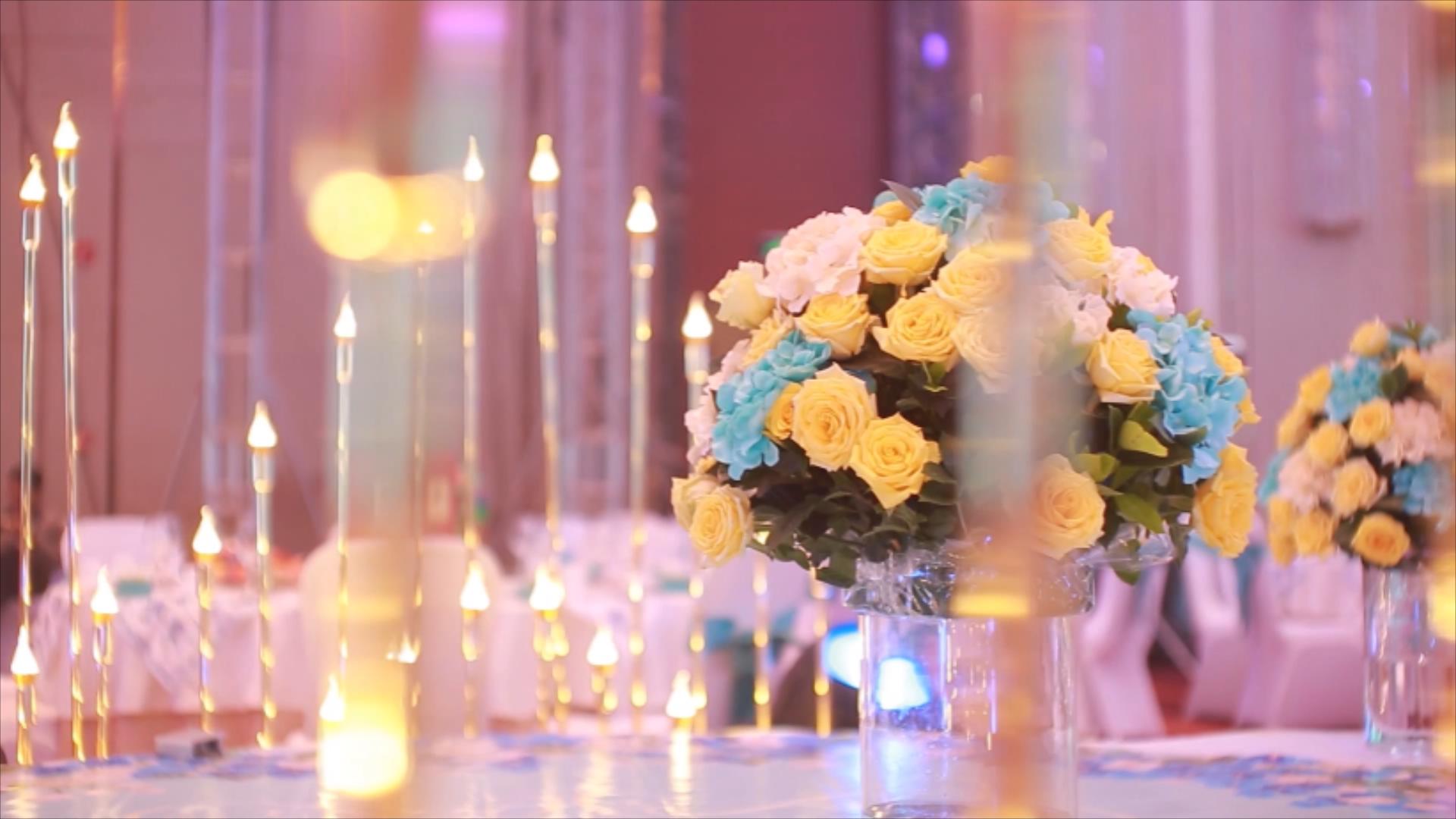 1080P活动婚礼庆典鲜花场布视频的预览图