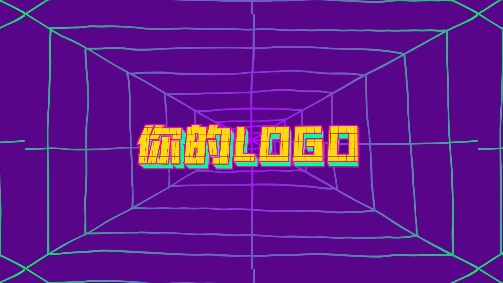 炫酷MG动画底纹变换LOGO片头视频的预览图