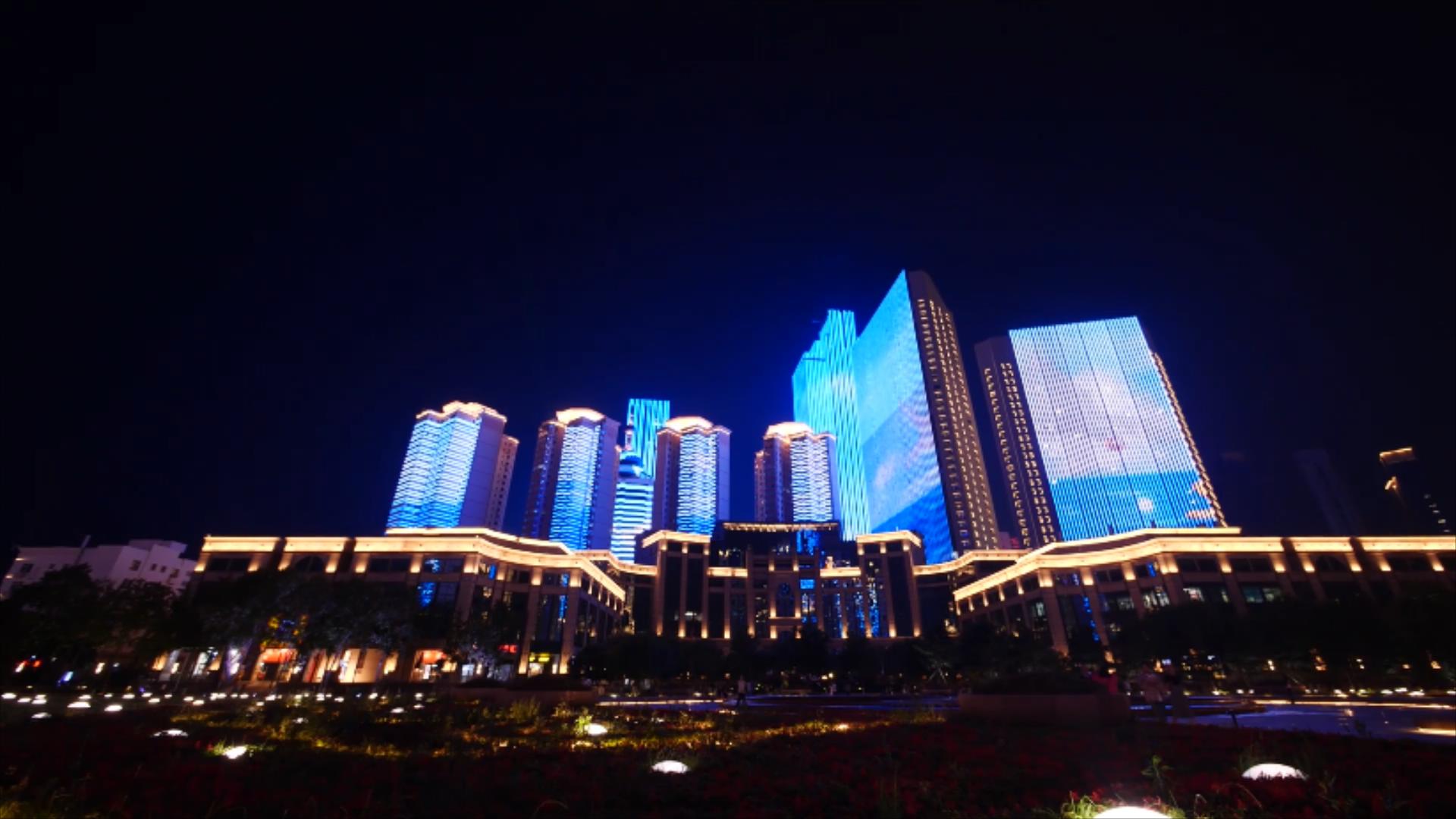 1080P城市楼宇夜景灯光视频的预览图