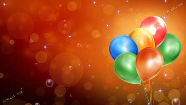 彩色气球彩色泡泡上升视频背景素材视频的预览图