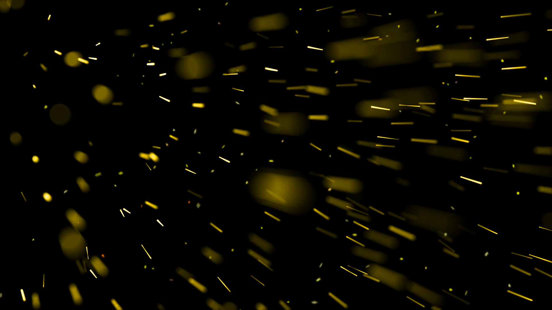 金色粒子光斑通道视频AE模板视频的预览图