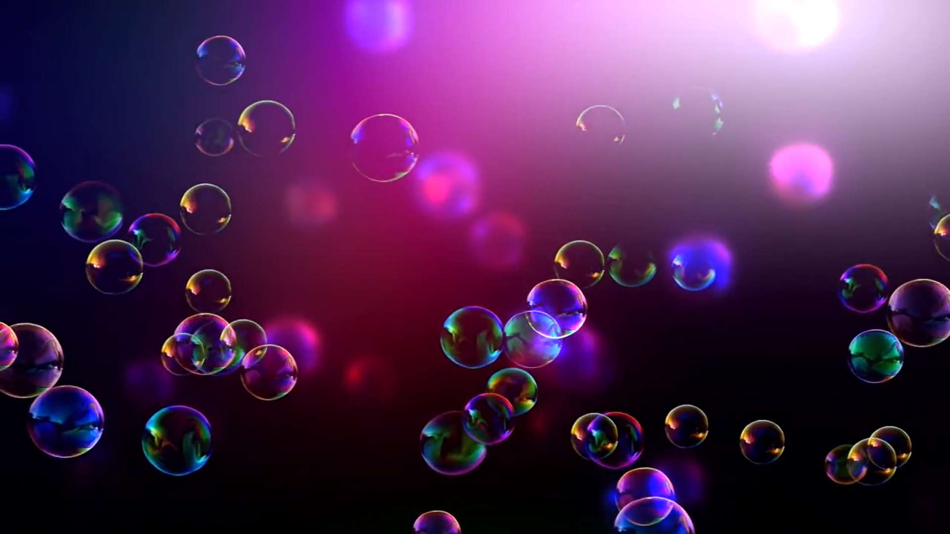 紫色泡泡梦幻泡泡视频背景AE模板视频的预览图