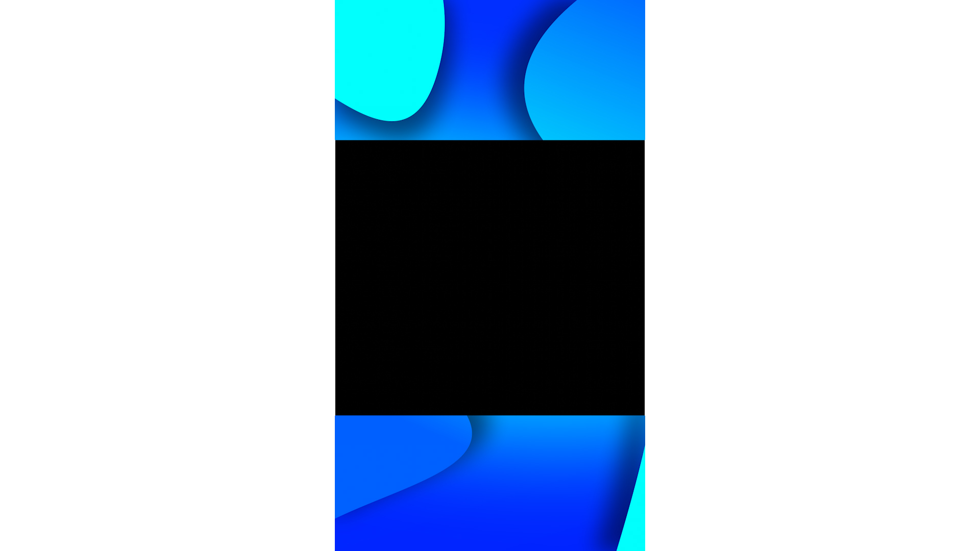竖版蓝色扁平边框可替换视频包装AE模板视频的预览图