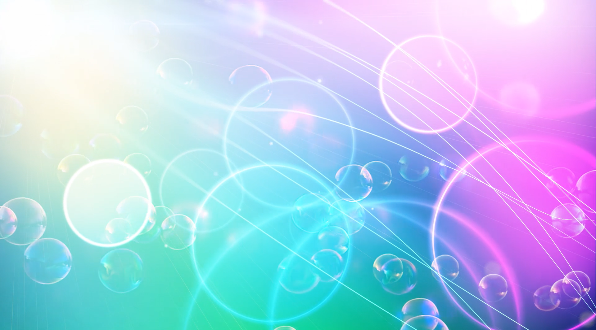 梦幻彩色透明泡泡视频背景AE模板视频的预览图