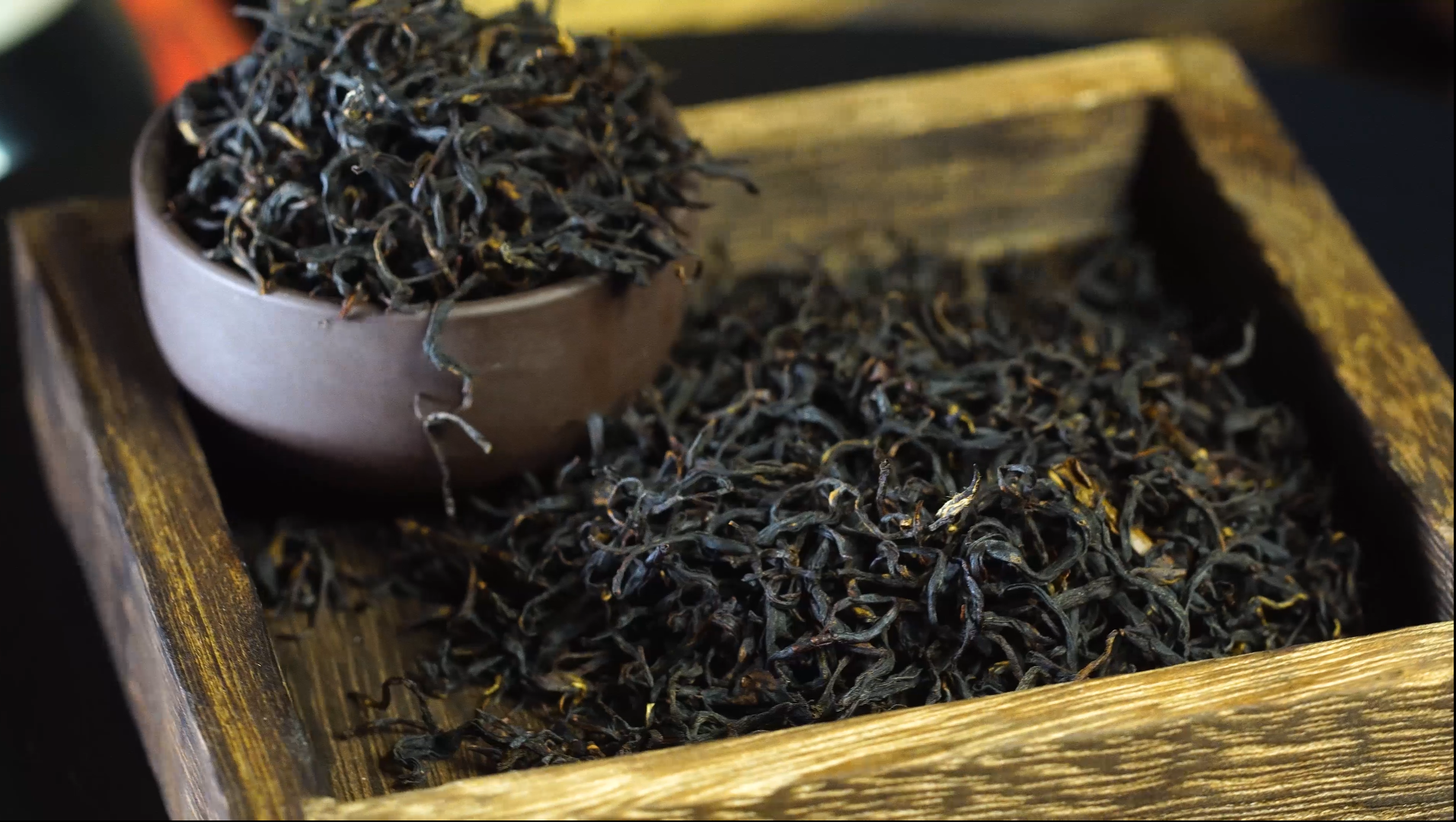 4K红茶传统手工茶叶老树红茶土特产视频的预览图