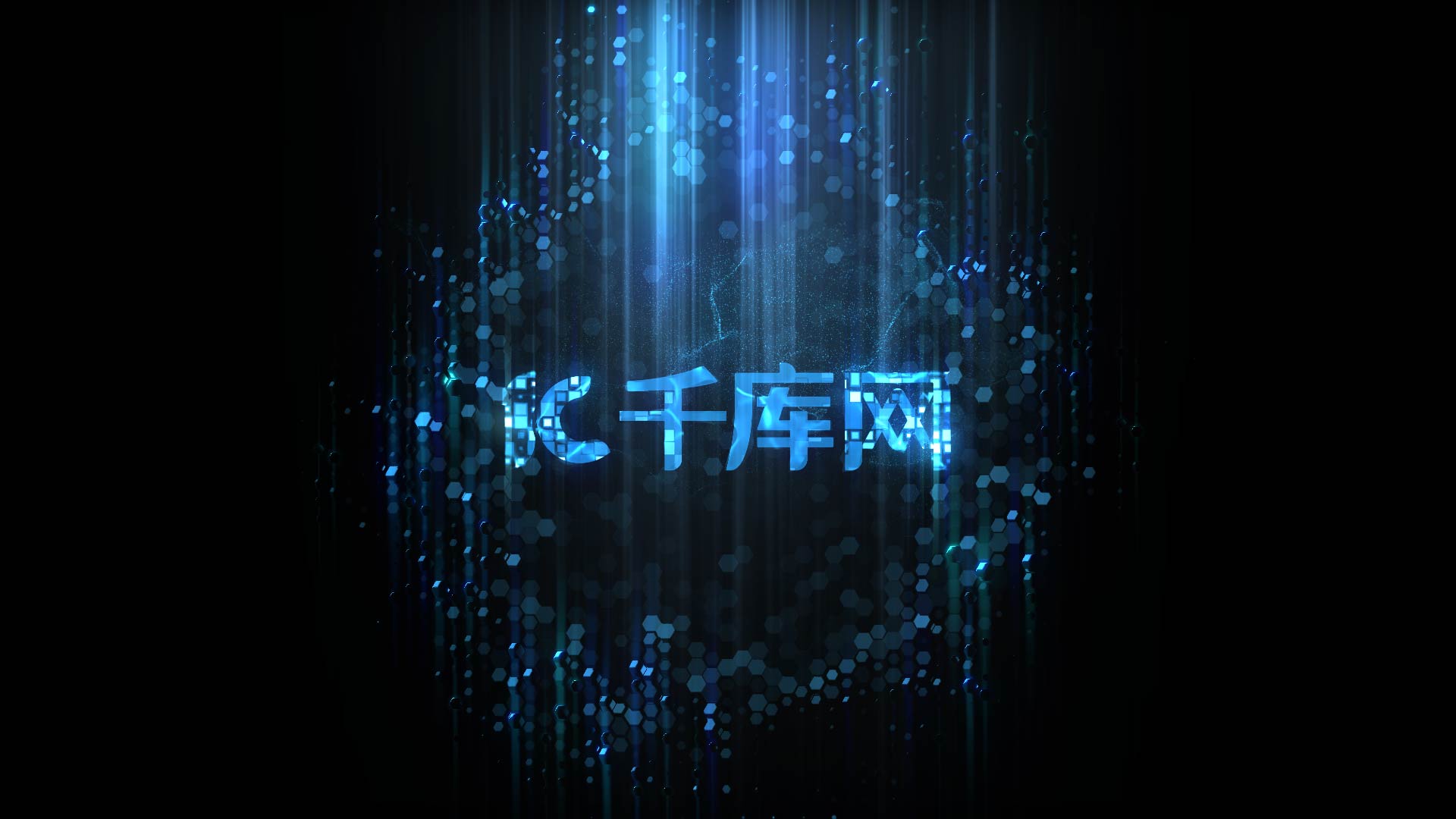 闪电光效电子科技logo动画ae模板视频的预览图
