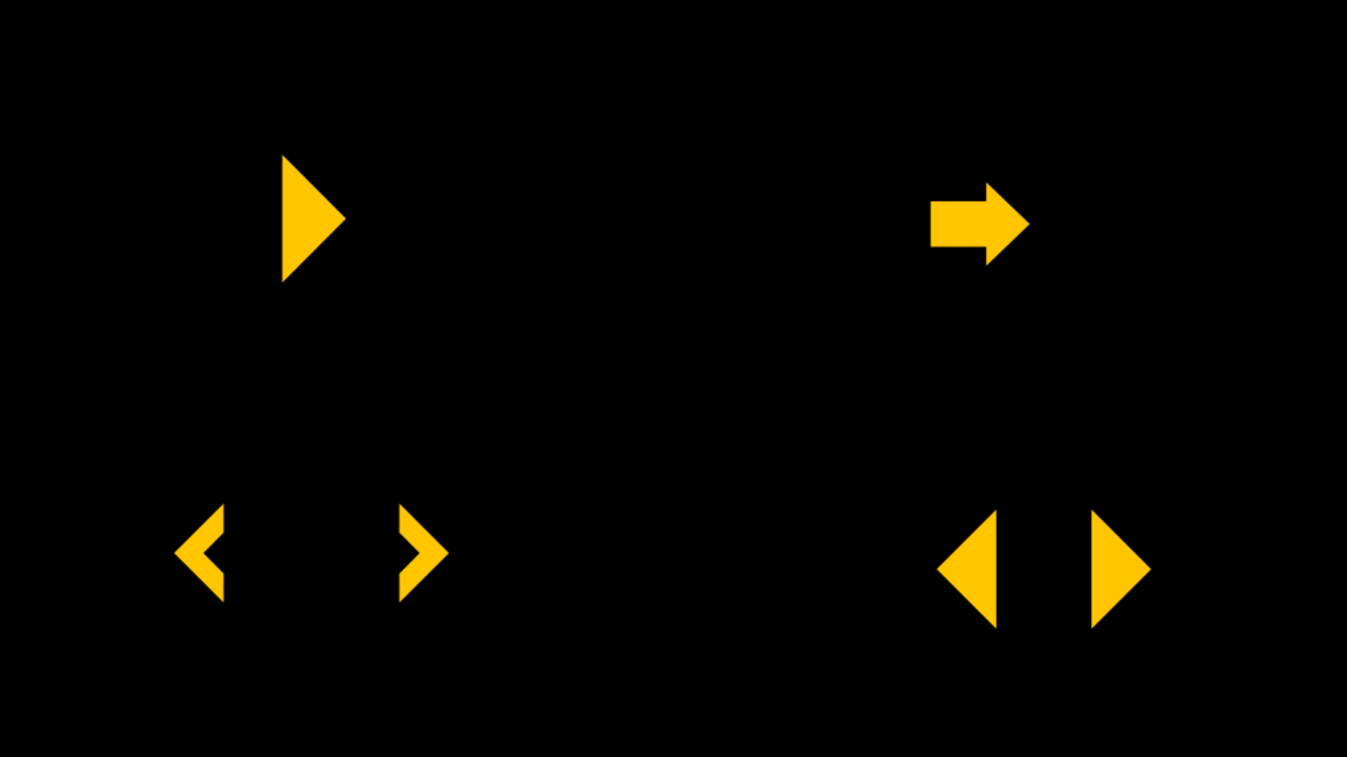 黄色箭头动画AE模板视频的预览图