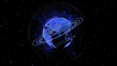 粒子球体动态星球视频ae模板视频的预览图