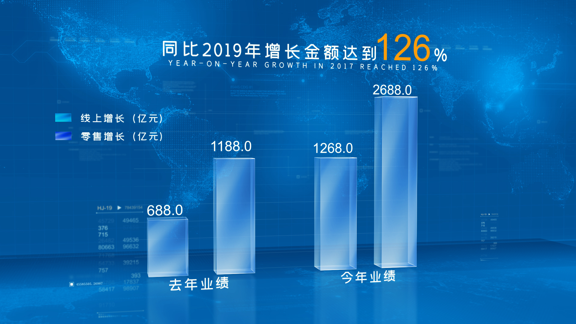 蓝色科技企业数据视频ae模板视频的预览图