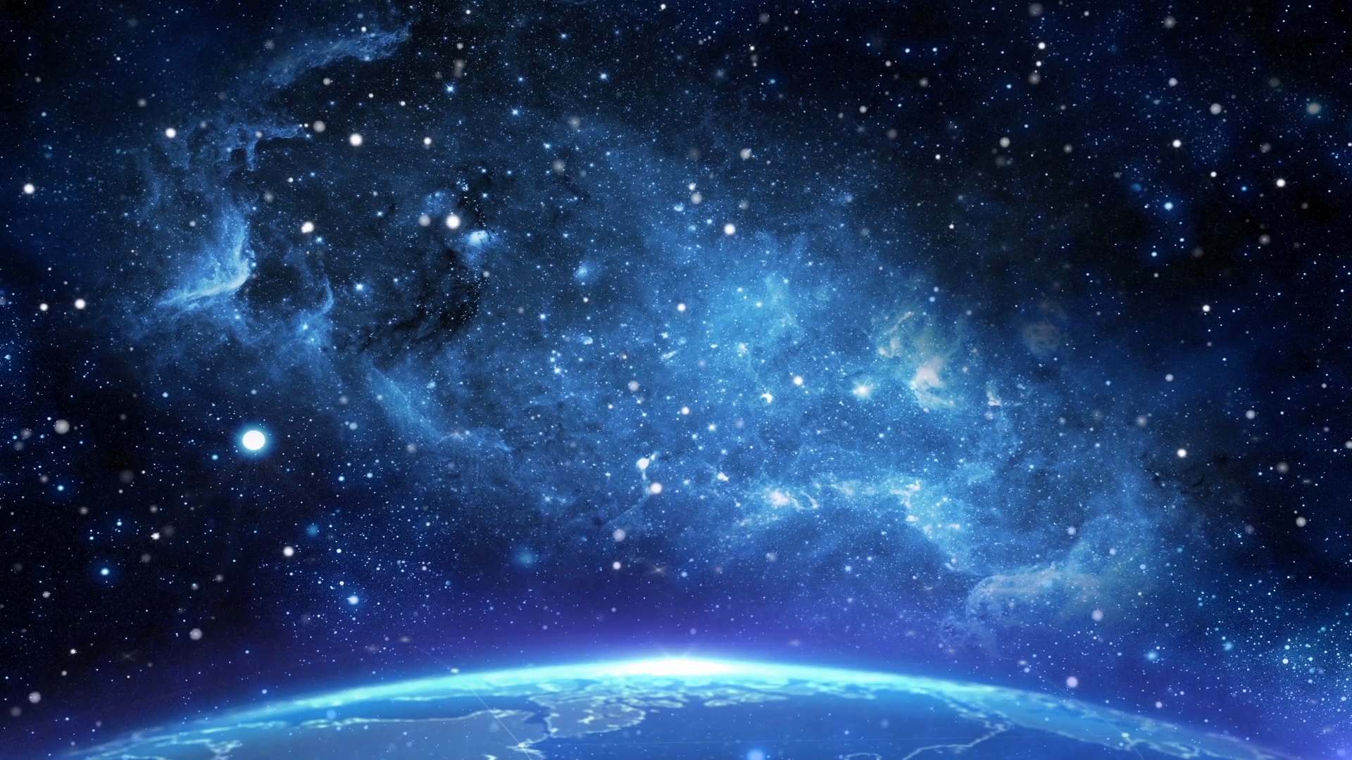 星空地球动态背景视频ae模板视频的预览图
