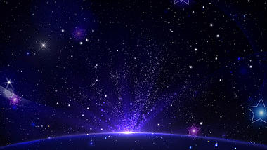 唯美星空光效树粒子飘浮背景视频ae模板视频的预览图