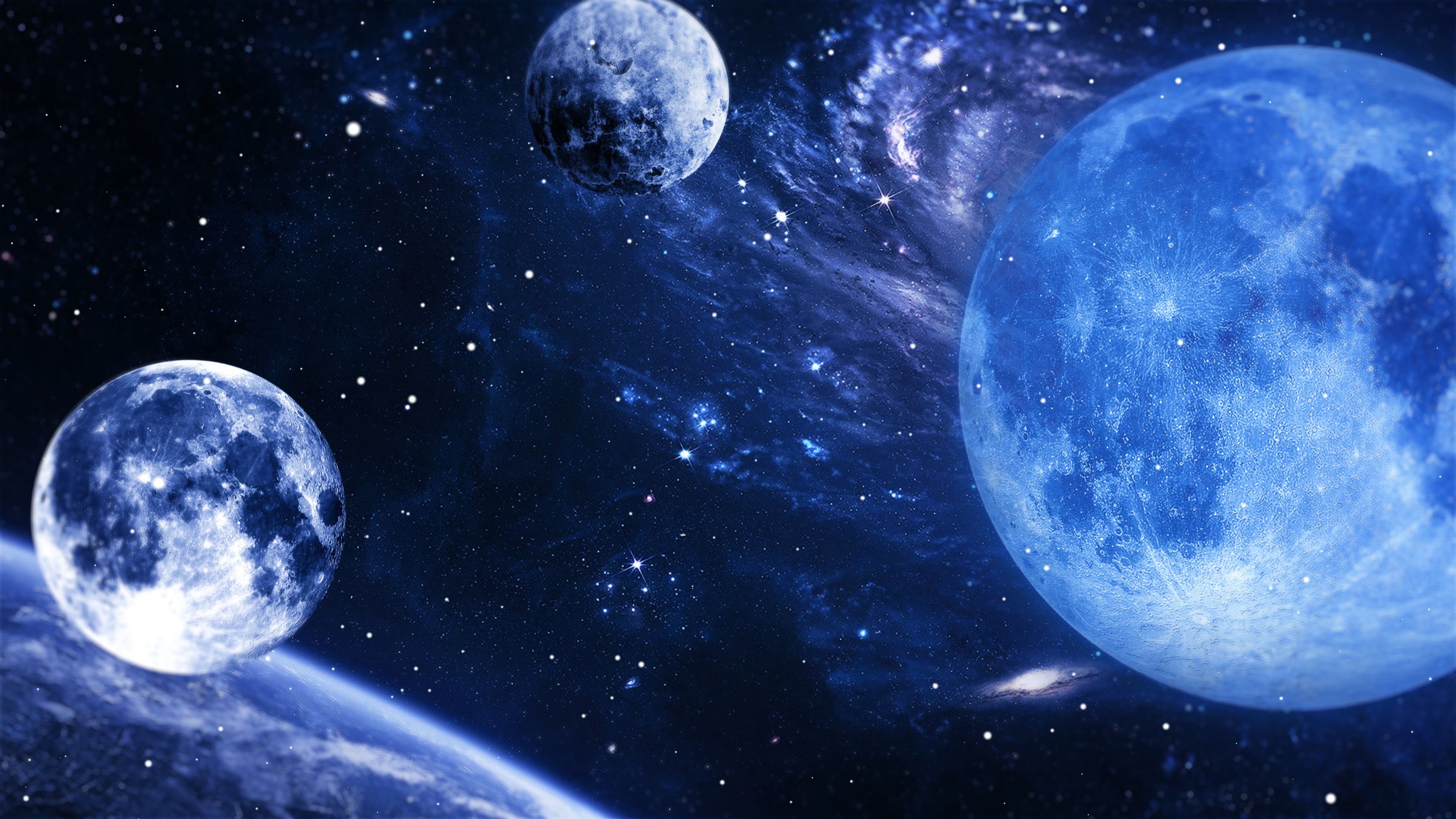 蓝色深邃科幻宇宙背景视频ae模板视频的预览图