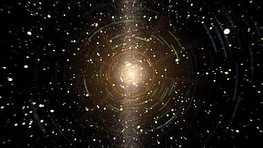 4K金色粒子宇宙星空背景视频ae模板视频的预览图