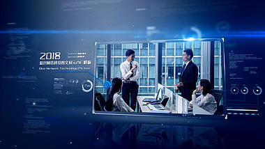 科技企业发展历程时间轴图文视频AE模版视频的预览图