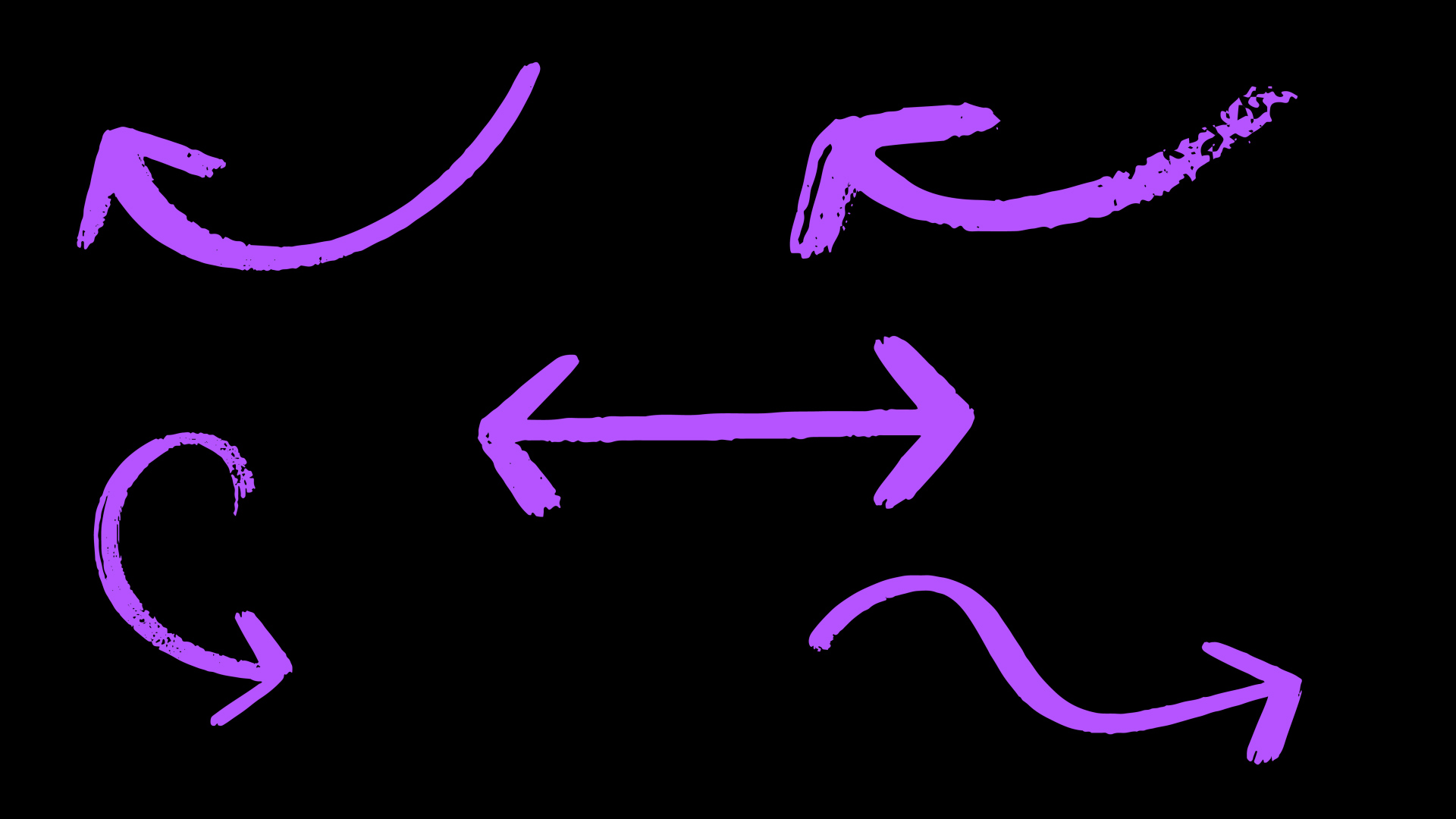 紫色手绘箭头素材动画AE模板视频的预览图