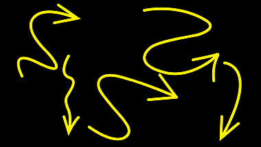 手绘黄色箭头小动画AE模板视频的预览图