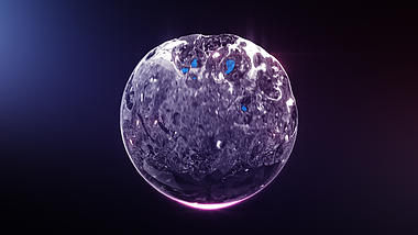球形水液体流动Logo视频AE模板视频的预览图