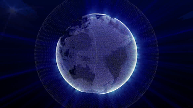 科技宇宙地球自转旋转视频素材视频的预览图