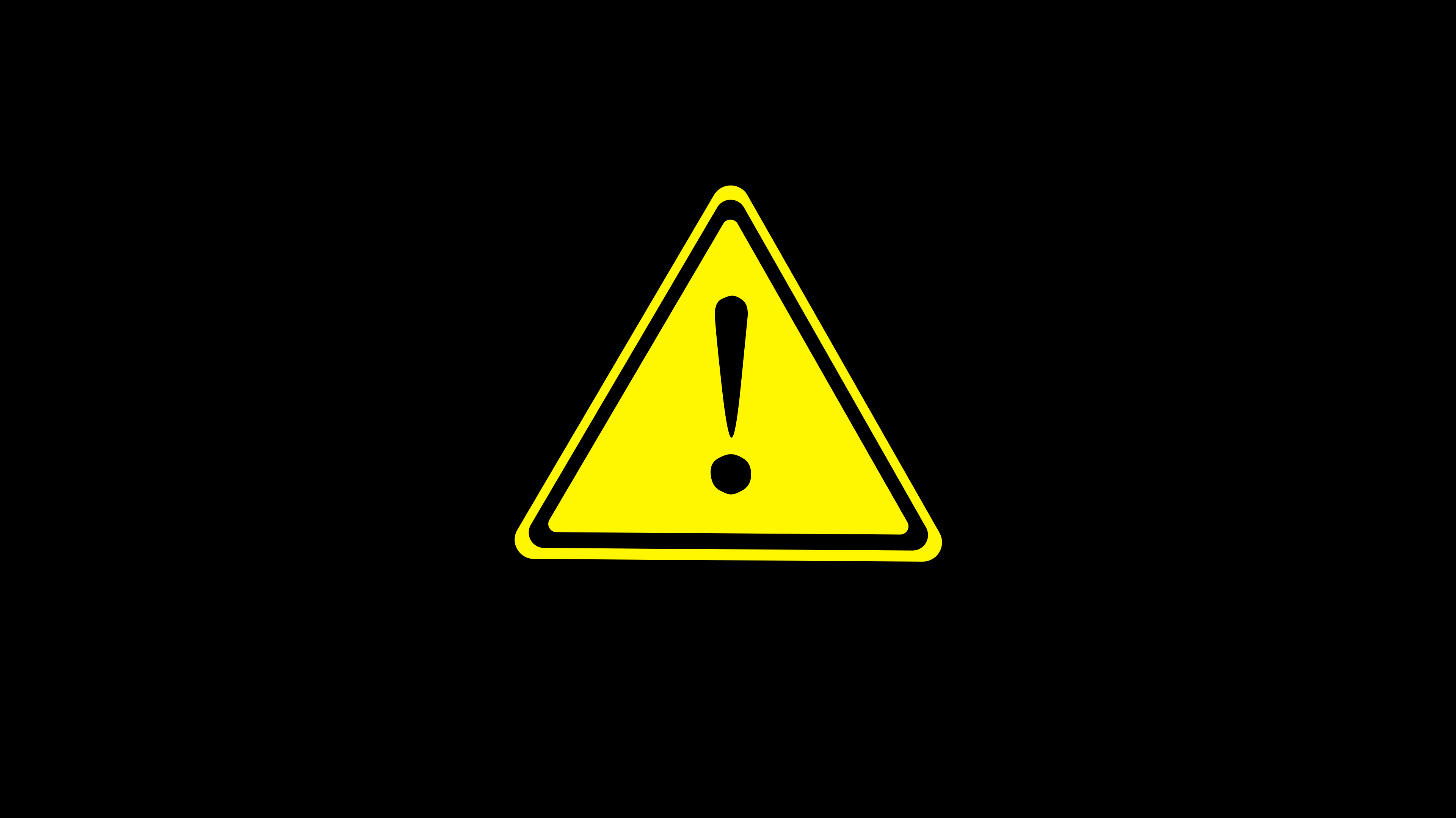 金色三角形警告禁止标识标志视频ae模板视频的预览图