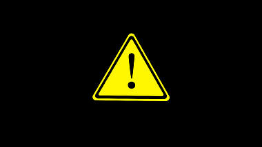金色三角形警告禁止标识标志视频ae模板视频的预览图