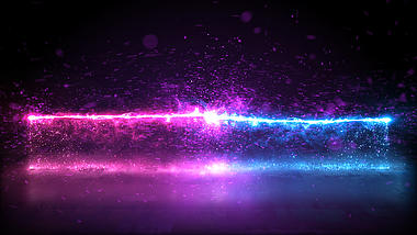 梦幻蓝色紫色魔法粒子爆炸LOGO片头ae模板视频的预览图