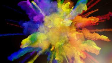 彩色烟雾LOGO展示视频PR模板视频的预览图