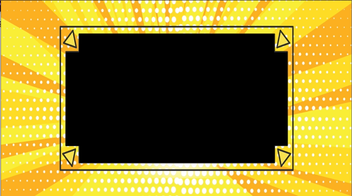 黄色孟菲斯波普爆炸视频边框ae模板视频的预览图
