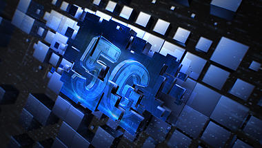 酷炫三维蓝色马赛克方块科技商务宣传视频ae模板视频的预览图