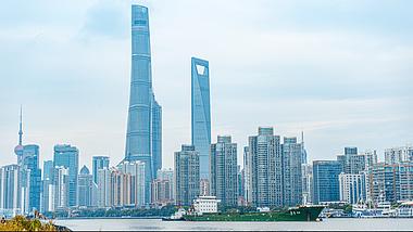 8K延时上海北外滩震撼城市风光视频的预览图